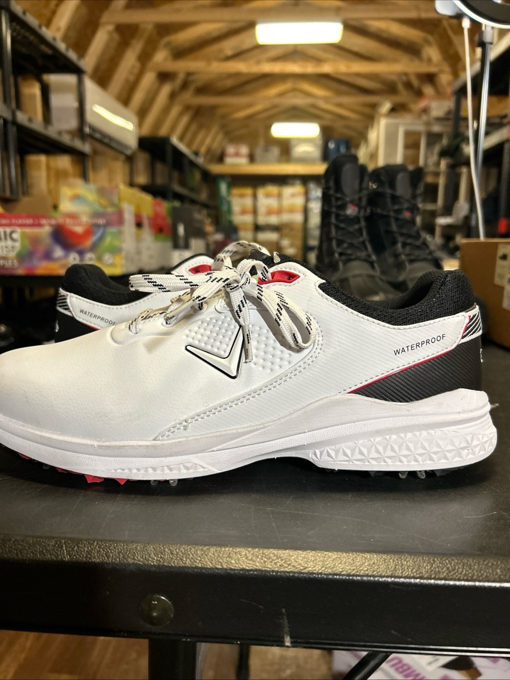 Men’s Callaway Solana TRX V3 Waterproof Golf Shoe Size 9.5 2E. No Box